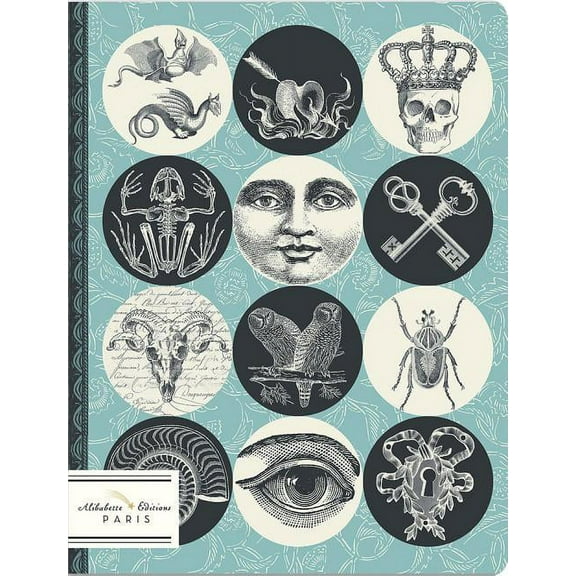 Lined Journals - Linen Stitched Binding, Rounded Corners: Curiositas: Cabinet of Curiosities (Hardcover)
