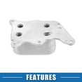 thumbnail image 4 of Automatic Engine Oil Cooler No.11427552687 for Mini Cooper S Aluminum Silver Tone, 4 of 8