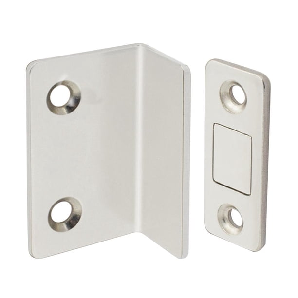 Tope de puerta Magnético sin perforaciones El gabinete atrapa herrajes delgados en forma de L Blanco Hugtrwg Para estrenar