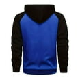 thumbnail image 3 of Yuncity Men's Fashion Hoodies Sweatshirts Zip Up Winter Lined Sweatshirt Casual Loose Fit Pullover For Fall Cold Weather Comfort Men Hoodie,Blue Xxxl, 3 of 3