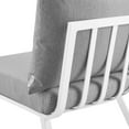 thumbnail image 5 of Modway Riverside Outdoor Patio Aluminum Corner Chair in White Gray, 5 of 6