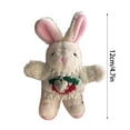 thumbnail image 3 of Bottone Lovely Plush Necklace Rabbit Charm Keychains Cute Plush Ornament Pendant Bag Charm Car Keyring Backpack Decoration, 3 of 7