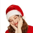 thumbnail image 4 of Jpxdew Christmas Hat-Adult Plush Santa Hat High Grade 100% Polyester Christmas Hat for Party Dress Up Festive Holiday Costume Accessory, 4 of 6