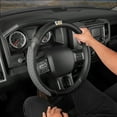 thumbnail image 3 of Cat DuraGrip Car Steering Wheel Cover, Large 16 inch Size, Tire Tread Inspired Traction Grip Design, Black Steering Wheel Cover for Car Auto Truck Van SUV, 3 of 6