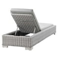 thumbnail image 6 of Modway Conway Outdoor Patio Wicker Rattan Chaise Lounge in Light Gray Gray, 6 of 9
