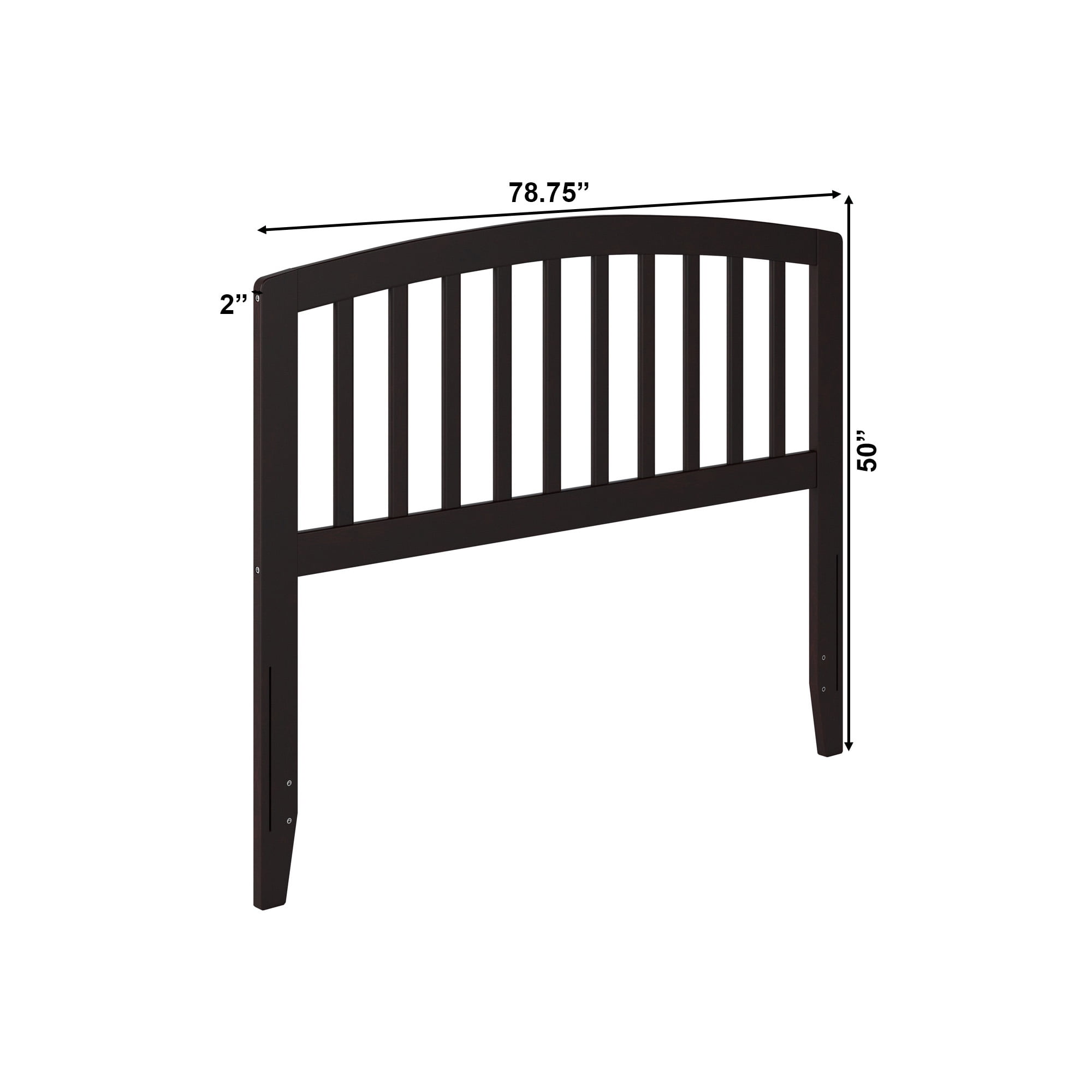 AFI Richmond Full Solid Wood Headboard, Espresso