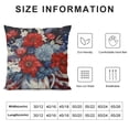 thumbnail image 5 of SHANXI Flowers in Vase Decor Pillow Case Decorations for Sofa 18x18in, 5 of 5