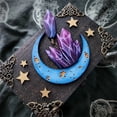 thumbnail image 4 of AMERTEER WTN Halloween Crystal Moon Hidden Key Box Wooden Keepsake Christmas Memory Box Hidden Key Box Decorative Key Keepsake Box Chest Lock Box Watch Box Storage Lock Box (1Pc), 4 of 6