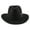Black, variant on Travelwant Western Cowboy & Cowgirl Hat Pinch Front Wide Brim Style