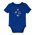 thumbnail image 4 of Newborn Girls Toronto Blue Jays 3rd Inning 3-Piece Creeper Set - Size 6 Months, 4 of 5
