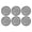 White, variant on Suodoka 6pcs Round Reflectors Self Adhesive 2.24in / 57mm Safety Reflector for Mailboxes Driveway Tunnels Post Cars Trailer Yellow