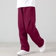 thumbnail image 5 of BXJX Boys Cotton Sweatpants, Casual Elastic Waist Comfortable Outdoor Sports Pants for Kids Red Size 14-15 T, 5 of 6