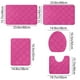thumbnail image 2 of Juego de 5 alfombrillas de baño de espuma antideslizantes, suaves, absorbentes, lavables a máquina y de secado rápido para un baño familiar seguro y cómodo. Aestivo | Rosa | AESTIVO, 2 of 7