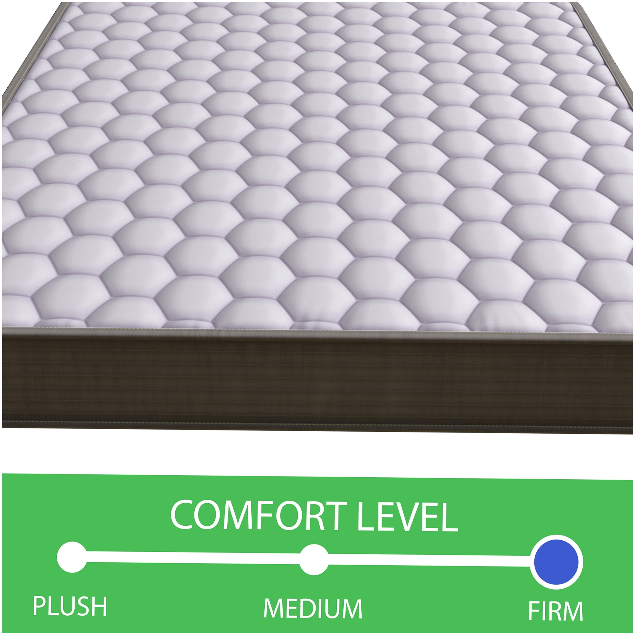 CHAMPFLAG Full Size Mattress 6 Inch, Medium Firm Feel, CertiPUR-US Foam, Motion Isolation & Reinforced Edges, Vacuum Sealed