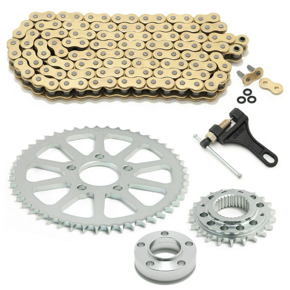 Chain 24T Front 47T Rear Sprocket Conversion Kit for Harley Softail Dyna 2018 2019 2020-2023