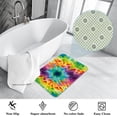 thumbnail image 3 of Tie Dye Non-Slip Polyester Door Rug Chair Mat Kitchen Rugs, Machine Washable, 3 of 6
