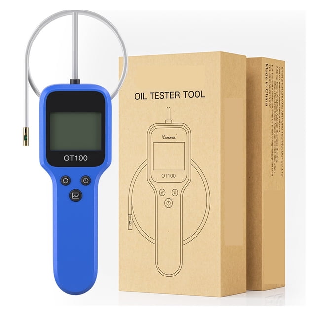 OT100 Engine Oil Tester Auto Check Oil Quality With LED Display Gas Analyzer Inject Brake Fluid Tester Testing Tool ,Universal Oil Analyzer