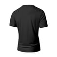 thumbnail image 4 of Mens Casual Pocket Henley Shirt Short Sleeve V Neck Tee Top Summer Breathable Lightweight Comfort Fit Out Active Wear Black S, 4 of 5