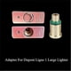 thumbnail image 4 of Cabezal de recarga de gas de latón y cobre y adaptador de boquilla de butano de plástico para encendedor inflable grande reutilizable Dupont Ligne1 con tapas rojas., 4 of 5