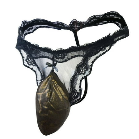 

UDAXB Lingerie Men s Fashion Sretch G-string T-back Micro Thong Briefs Underwear