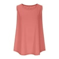 thumbnail image 4 of Timegard Tank Tops for Women Plus Size Round Neck Sleeveless Top Casual Loose Comfy Basic Tee Blouse, 4 of 8