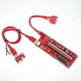 thumbnail image 1 of PCI-E 1X to 16X Adapter Board USB 3.0 Cable Extender Card Mining Equipment Computer Motherboard Accessories Desktop PC Supplies 13pro, 1 of 9