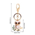 thumbnail image 3 of Harpily Home Decor Cute Dripping White Owl Car Key Chain Handbag Accessories Key Chain Pendant Small Gift Easy To Carry Light Weight, 3 of 3