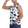 thumbnail image 3 of Fotbe Cute Cartoon Dinosaurs Men's Camiseta sin Mangas Estampada para Hombres, Playera Casual para Gimnasio, Entrenamiento, Playa-3X-Large, 3 of 7