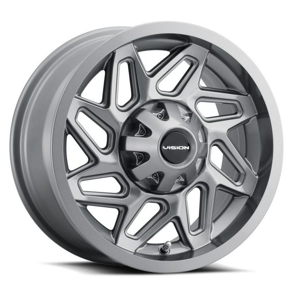 14x7 Vision ATV/UTV 361 Spyder UTV Gunmetal Wheel 4x137 (2.5mm)