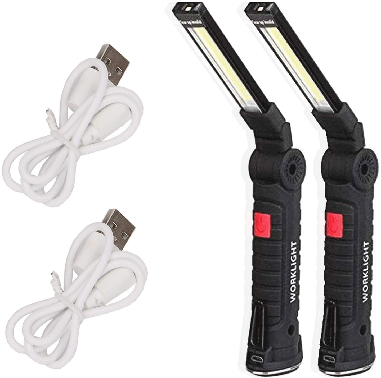 USB COB LED Work Light Garage Mechanics Rechargeable Torch Lamp Tools Supplies 