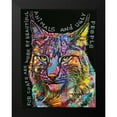 thumbnail image 2 of Dean Russo Collection 12x14 Black Modern Framed Museum Art Print Titled - Psychedelic Bobcat, 2 of 5