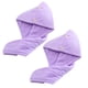 thumbnail image 1 of Paquete de 2 toallas de microfibra para secar el cabello para mujeres, turbante para el cabello antiencrespamiento súper absorbente, 1 of 5