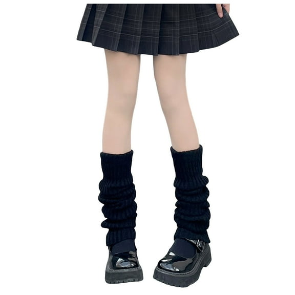 HNMKIU Women's Knitted Socks - Stylish Japanese Academy Wind Tube Pile Stockings for Comfortable Calf Coverage,Size 60.00