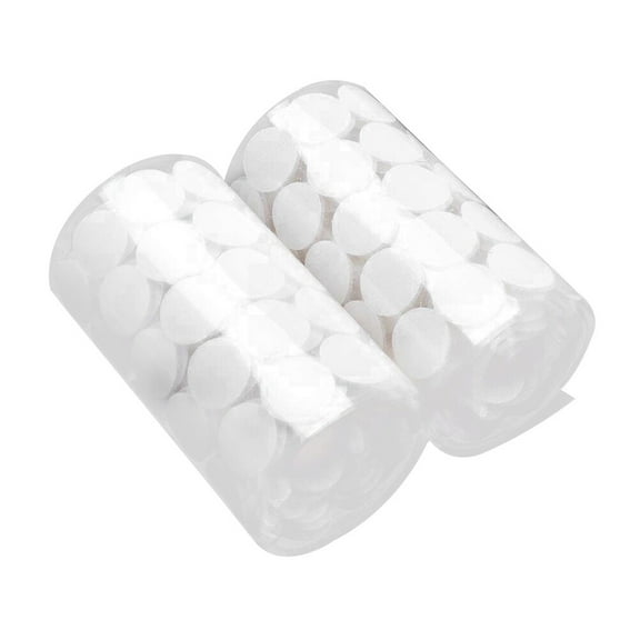 HEMOTON 900 Pcs Self Sticking Dots Hook and Loop Adhesive Tape Round Tapes Small