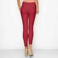 thumbnail image 3 of Women's Ultra Stretchy Classic 5 Pocket Jeggings, Full Length, Burgundy, Large, 1 Piece, 3 of 7