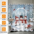 thumbnail image 2 of Tchckioa Waterproof Shower Curtain for Batnroom,Winter Christmas Curtain Decor,60x72 Inch, 2 of 6