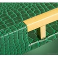 thumbnail image 7 of Home Redefined Decorative Rectangle Serving Tray, Crocodile Faux Leather, Gold Handles, 17.5" x 12", Crocodile Green, 7 of 7