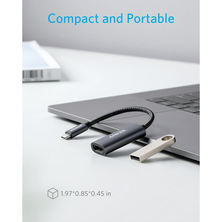  Anker USB C to HDMI Adapter (@60Hz), 310 USB-C (4K HDMI),  Aluminum, Portable, for MacBook Pro, Air, iPad pROPixelbook, XPS, Galaxy,  and More : Electronics