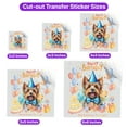 thumbnail image 5 of Watercolor Yorkshire Terrier Happy Birthday Celebration Balloons Gift Party Cutout Transfer Sticker Yorkie Dog Lover Gifts Transparent Decal Art Decor - 00028, 5 of 5