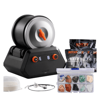 Tumble-Bee Rotary Rock Tumbler with Rock Grit Polish Kit - Rock Polisher  Machine, Tumbling Equipment for Stone, Glass, and Metal Collection,  Polishing Tool for Adults & Kids, MODEL TB-14-KIT 
