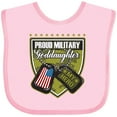 thumbnail image 3 of Inktastic Proud Military Goddaughter Girls Baby Bib, 3 of 4