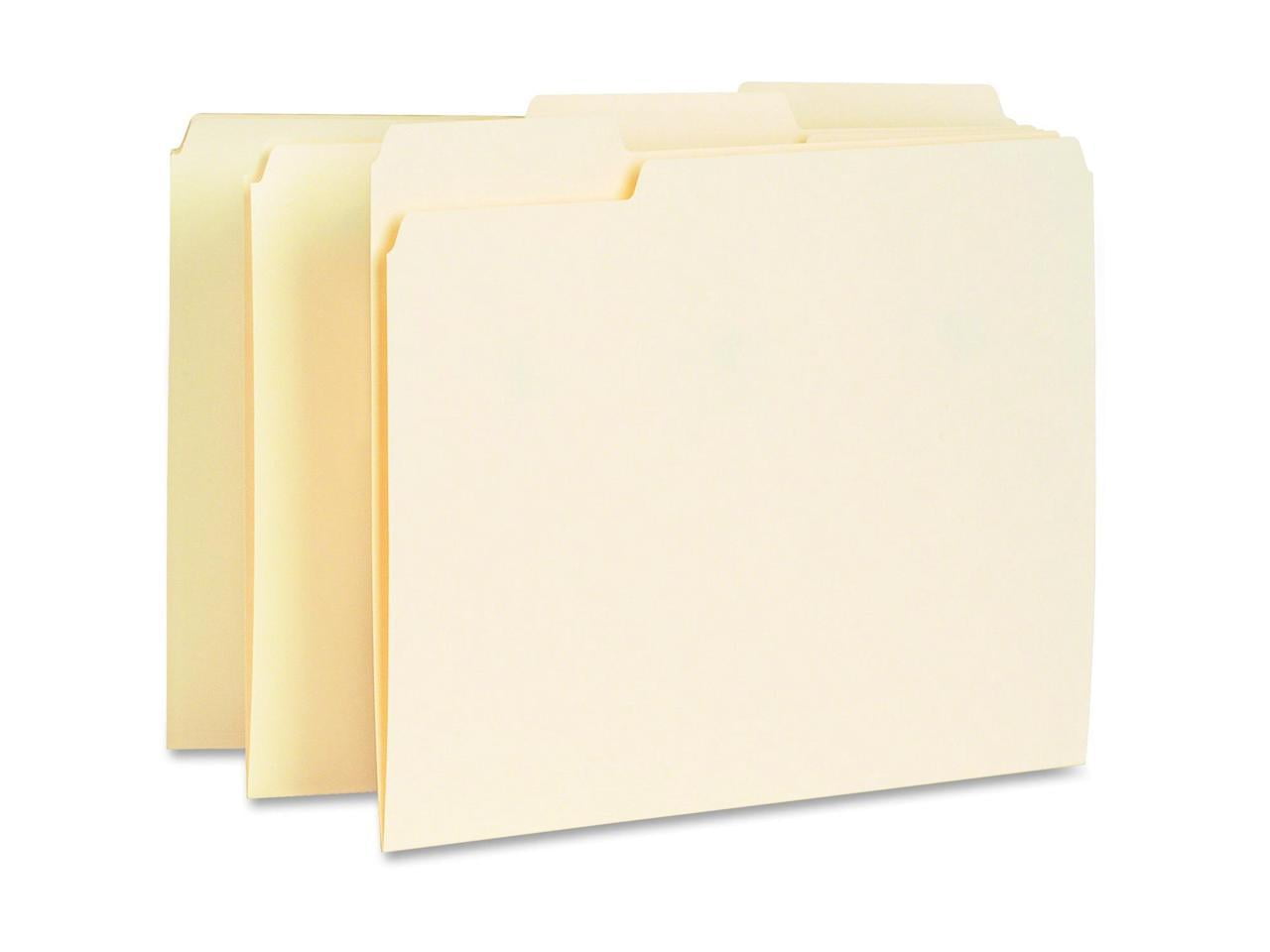 100 Pk. - Business Source 1/5 Cut Tab File Folders - Assorted Tab Positions | Schools In