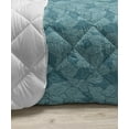 thumbnail image 3 of Tropical Down Alternative Comforter, Monstera and Banana Palm Leaves in Gradient Tones Beach Flowers Hawaiian, Microfiber Quilt for All Season, 5 Sizes, Mint Green Fuchsia, by Ambesonne, 3 of 3