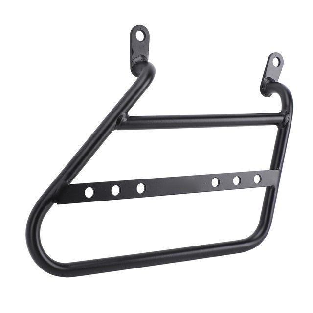 Motorcycle Side Mount Saddlebag Support Bracket 12mm Iron Matte Black Stylish Look Storage Bag Frame Bracket Holder