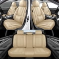 thumbnail image 5 of Beige Seat Cover for KIA 97% Models,Faux Leather Seat Cover for Cars,Waterproof Non-slip Car Seat Protectors for 5PCS Seats, 5 of 8