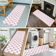 thumbnail image 6 of Cute Pink Bow Runner Rug 2x6 FT, Non Slip Hallway Carpet, White Sweet Modern Watercolor Washable Soft Floor Carpet Non-Shedding Throw Runner Carpet Long Rug for Entryway Kitchen Bedside Sliding Door, 6 of 9