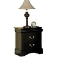 thumbnail image 2 of Hassch Modern Nightstand with 2 Storage Drawers Accent Bedside Table for Bedroom Living Room, Black, 2 of 6