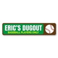 thumbnail image 2 of Baseball Dugout Novelty Decor, Metal Wall Sign - 4x18 Inches, 2 of 4