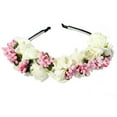 thumbnail image 5 of Jiaroswwei Women Flower Boho Floral Headband Garland Festival Wedding Bridal Hairband, 5 of 8