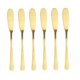 thumbnail image 5 of UPOUART 6Ud Cuchillos Para Untar De Acero Inoxidable Color Dorado Para Uso En Cocina, 5 of 8